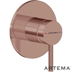 Artema - Artema Minimax Round Ankastre Duş Bataryası, Soft Bakır (Minibox Sıva Üstü Grubu) - A4371029