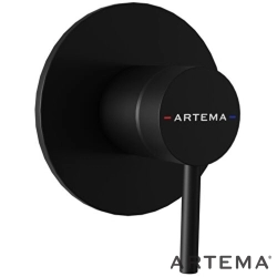 Artema - Artema Minimax Round Ankastre Duş Bataryası, Mat Siyah (Minibox Sıva Üstü Grubu) - A4371036