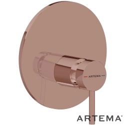 Artema - Artema Minimax Round Ankastre Duş Bataryası, Soft Bakır (V-Box Sıva Üstü Grubu)