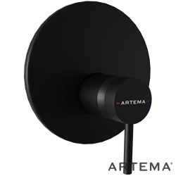 Artema - Artema Minimax Round Ankastre Duş Bataryası, Mat Siyah (V-Box Sıva Üstü Grubu) - A4371136