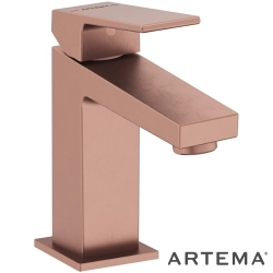 Artema - Artema Minimax Square Lavabo Bataryası, Fırçalı Bakır - A4372024