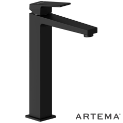 Artema - Artema Minimax Square Tezgah Üstü Lavabo Bataryası, Mat Siyah - A4372436