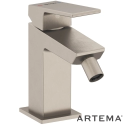 Artema - Artema Minimax Square Bide Bataryası, Sifon Kumandalı, Fırçalı Nikel - A4372634