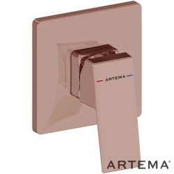 Artema - Artema Minimax Square Ankastre Duş Bataryası, Soft Bakır (Minibox Sıva Üstü Grubu)