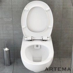 Artema - Artema Arkitekta Tuvalet Fırçalığı (Yerden), Parlak Paslanmaz Çelik