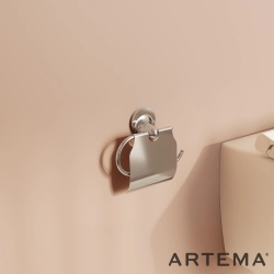 Artema - Artema Marin Kapaklı Tuvalet Kağıtlığı, Krom