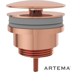 Artema - Artema Lavabo Yuvarlak Süzgeci (Universal-Sabit), Fırçalı Bakır - A4514824
