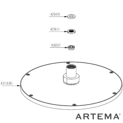 Artema - Vitra Suit Duş Başlığı, 25 Cm