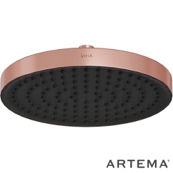 Artema - Artema Core Round Duş Başlığı, 25 cm, Tek Fonksiyonlu, Soft Bakır