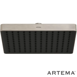 Artema - Artema Core Square Duş Başlığı, 25 cm, Tek Fonksiyonlu, Fırçalı Nikel - A4591334