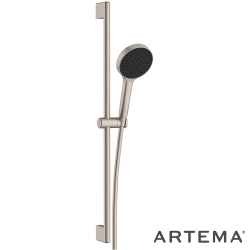 Artema - Artema Core Round 3F Sürgülü El Duşu Takımı, Fırçalı Nikel - A4591634