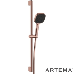 Artema - Artema Core Square 3F Sürgülü El Duşu Takımı, Soft Bakır - A4591729