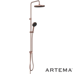Artema - Artema Core Round 250 Duş Kolonu, Fırçalı Bakır