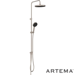 Artema - Artema Core Round 250 Duş Kolonu, Fırçalı Nikel