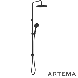 Artema - Artema Core Round 250 Duş Kolonu, Mat Siyah - A4591836
