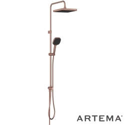 Artema - Artema Core Square 250 Duş Kolonu, Fırçalı Bakır