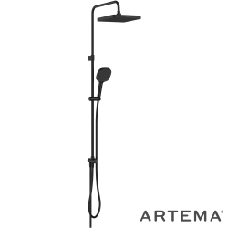Artema - Artema Core Square 250 Duş Kolonu, Mat Siyah - A4591936