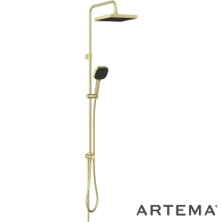 Artema - Artema Core Square 250 Duş Kolonu, Soft Altın - A4591974
