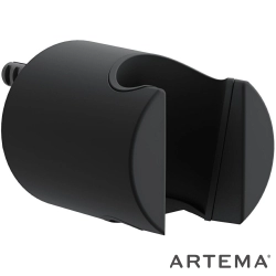 Artema - Artema Yuvarlak Sabit El Duş Askısı, Mat Siyah