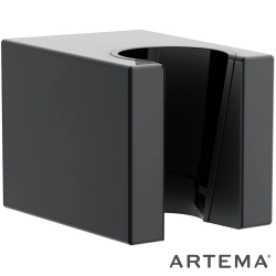 Artema - Artema Kare Sabit El Duş Askısı, Parlak Siyah