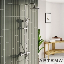 Artema - Artema AquaHeat Joy 220B Duş Kolonu ve Termostatik Banyo Bataryası Sistemi