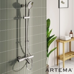 Artema - Artema AquaHeat Joy 220B Duş Kolonu ve Termostatik Banyo Bataryası Sistemi