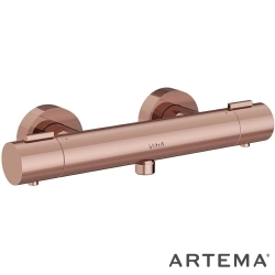 Artema - Artema Base Round Termostatik Duş Bataryası, Soft Bakır - A4729929