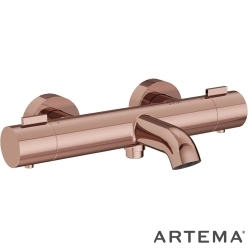 Artema - Artema Base Round Termostatik Banyo Bataryası, Soft Bakır - A4730029