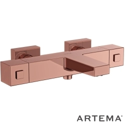 Artema - Artema Base Square Termostatik Banyo Bataryası, Soft Bakır - A4730229