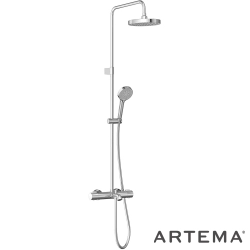 Artema - Artema Base Round 200 Duş Kolonu ve Termostatik Banyo Bataryası Sistemi - A47303