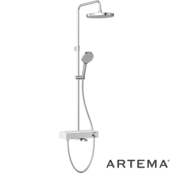 Artema - Artema Core Round 250 Duş Kolonu ve Termostatik Banyo Bataryası Sistemi - A47309