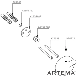 Artema - Artema İstanbul Askı, Krom