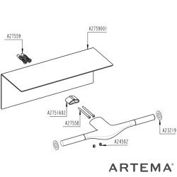 Artema - Artema İstanbul İkili Tuvalet Kağıtlığı, Krom
