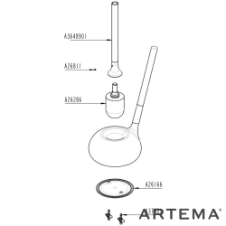 Artema - Artema İstanbul Tuvalet Fırçalığı, Krom