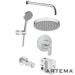 Artema - Artema Flow Round Ankastre Banyo Seti