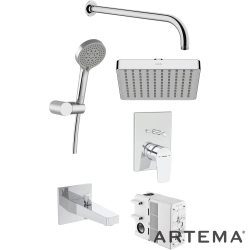 Artema - Artema Flow Square Ankastre Banyo Seti