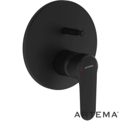 Artema - Artema Root Round Ankastre Banyo Seti, Mat Siyah