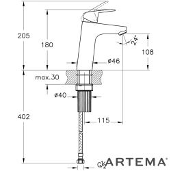 Artema - Artema Shift T10 Lavabo Bataryası (Yüksek)