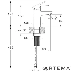 Artema - Artema Shift T20 Lavabo Bataryası