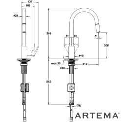 Artema - Artema Shift T20 Spiralli Eviye Bataryası (C-Tip, Pull-Down)