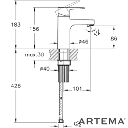 Artema - Artema Shift T30 Lavabo Bataryası