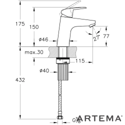 Artema - Artema Shift T10 Lavabo Bataryası