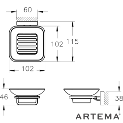 Artema - Artema Flow Sabunluk, Mat Siyah