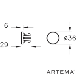 Artema - Artema Su Taşma Yüzüğü, 36 mm, Fırçalı Altın