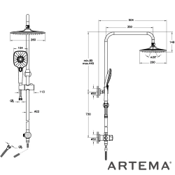 Artema - Artema Joy 3S Duş Kolonu Sistemi