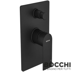 Bocchi - BOCCHI Smart Ankastre Banyo Bataryası (Sıva Üstü Grubu), Mat Siyah