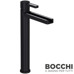 Bocchi - BOCCHI Canyon Crystal Tezgah Üstü Lavabo Bataryası, Siyah