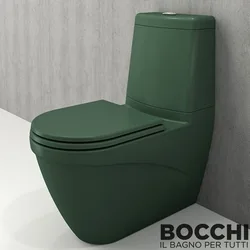 Bocchi - BOCCHI Taormina Arch Klozet Rezervuar Seti, Mat Yeşil