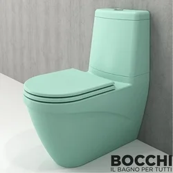 Bocchi - BOCCHI Taormina Arch Klozet Rezervuar Seti, Mat Mint Yeşil