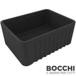 Bocchi - BOCCHI Lavello Desenli Seramik Eviye, 61 cm, Antrasit